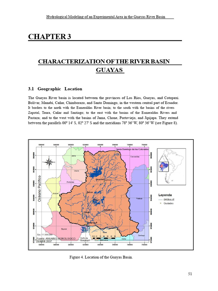 Guayas River Basin Hydrological Analysis | PDF | Soil | Drainage Basin