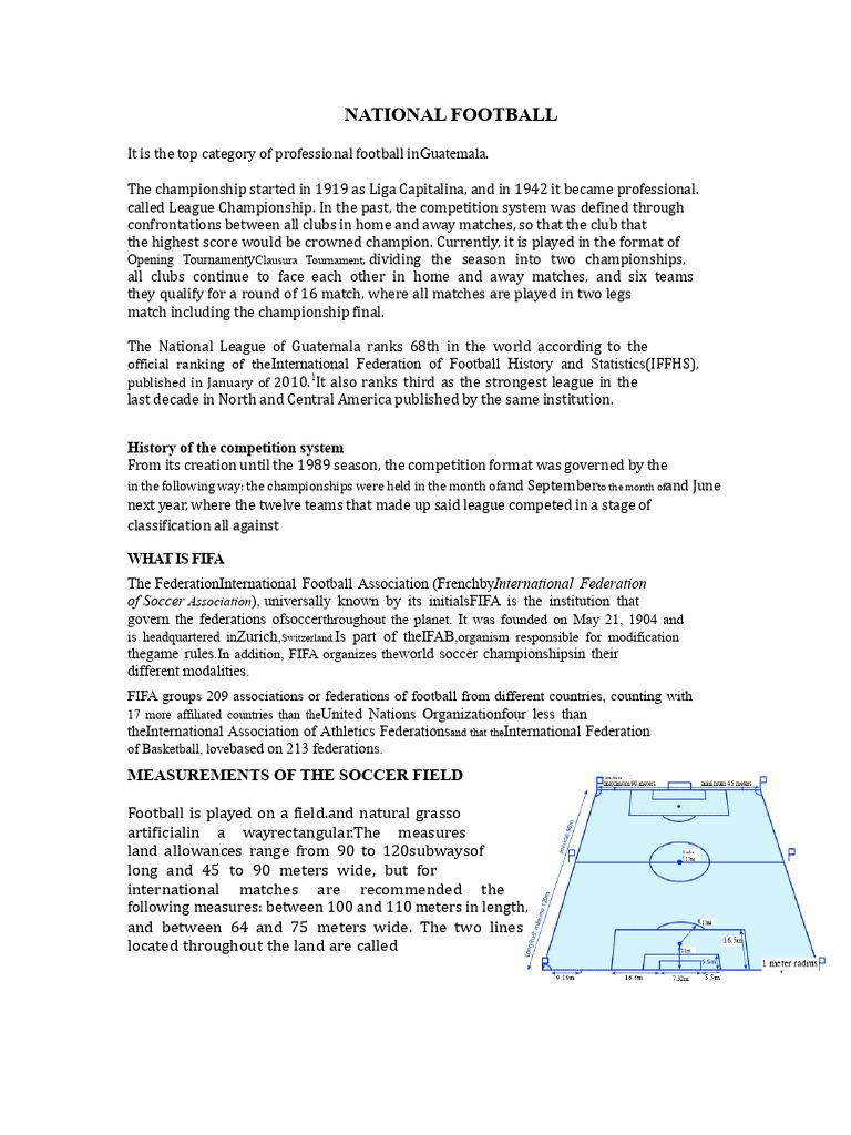 Overview of Guatemalan Football League | PDF | Association Football ...
