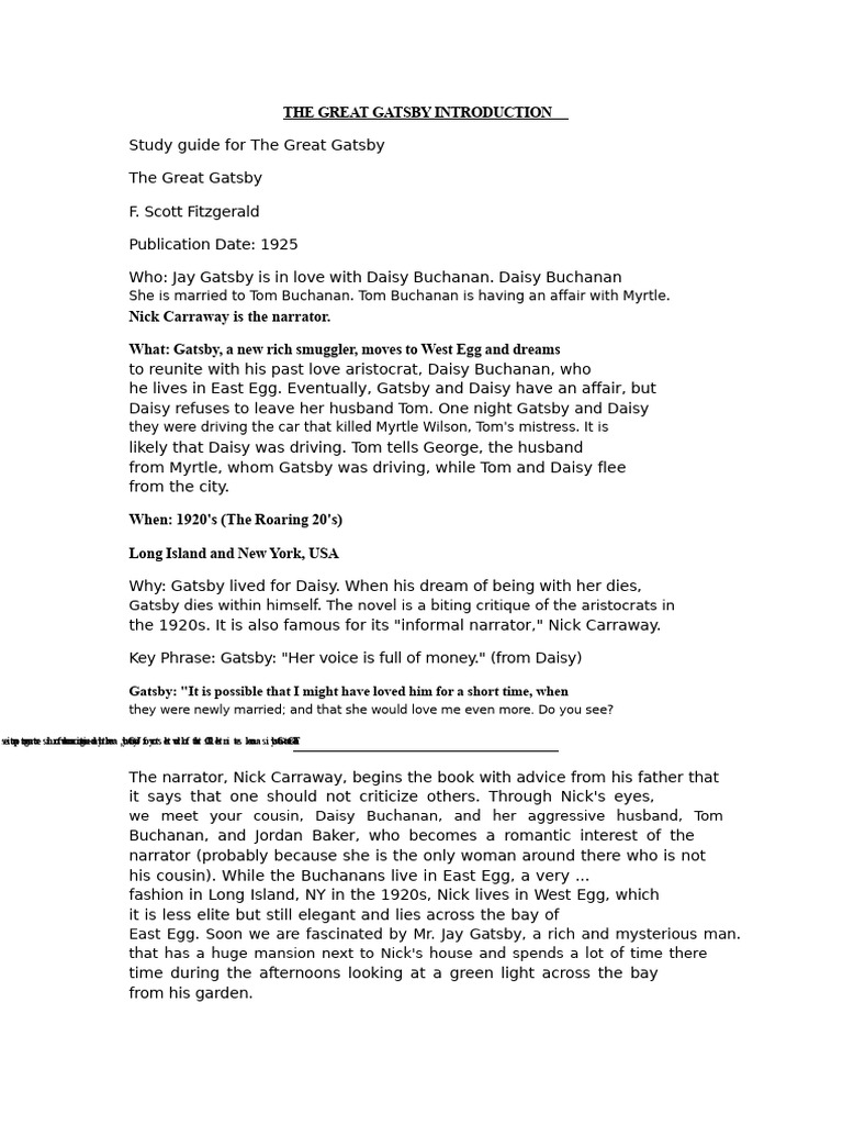 The Great Gatsby | PDF | The Great Gatsby