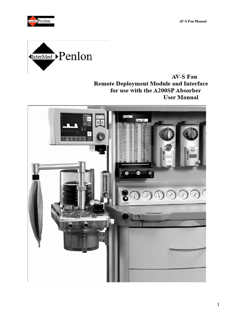 AVS Fan Manual | PDF | Anesthesia | Breathing