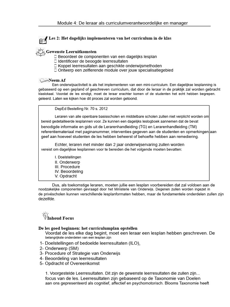 Module 4 Les 2 | PDF