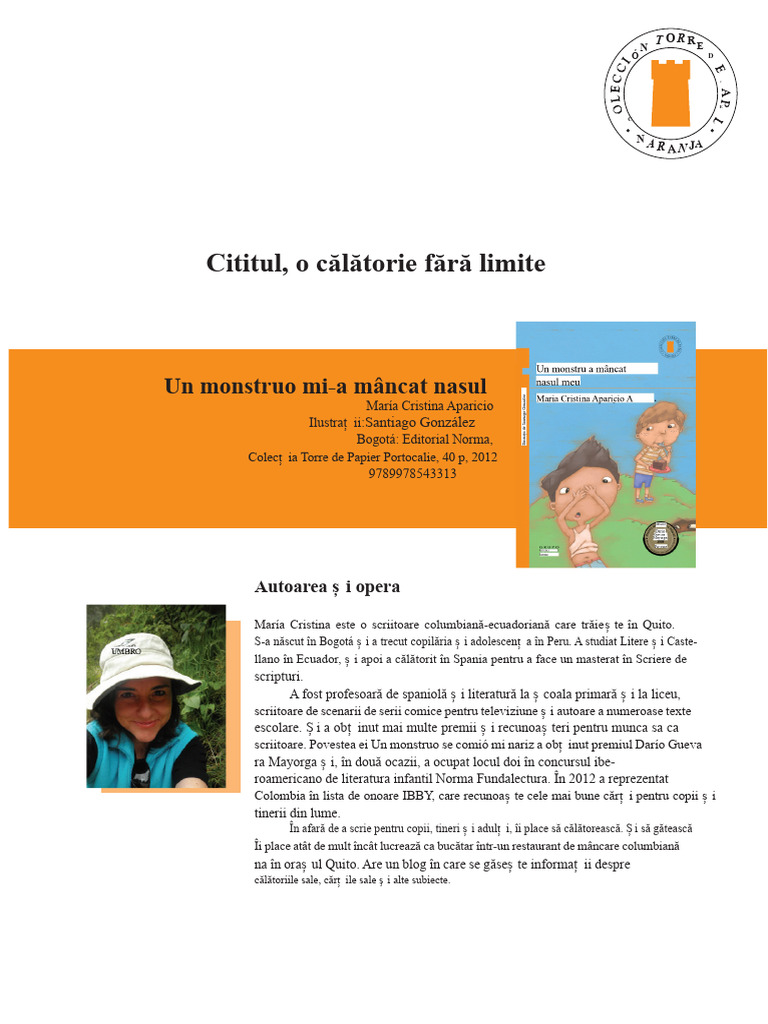 Un Monstru A Mâncat Nasul Meu | PDF