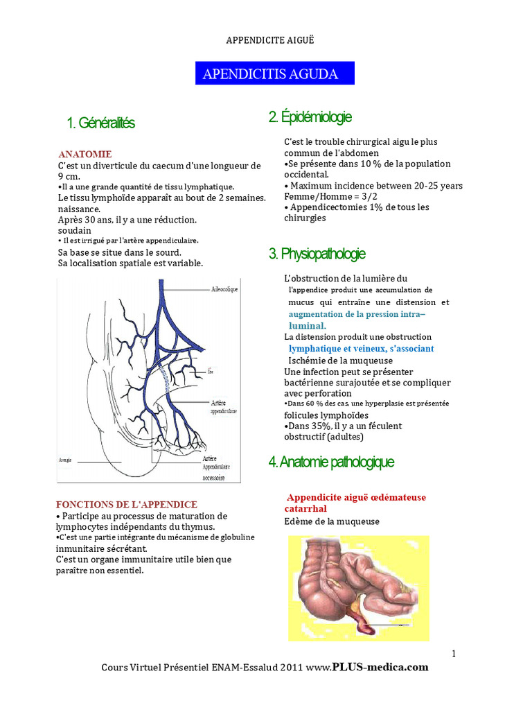 Plastron appendiculaire et appendicite | PDF | Spécialités médicales ...