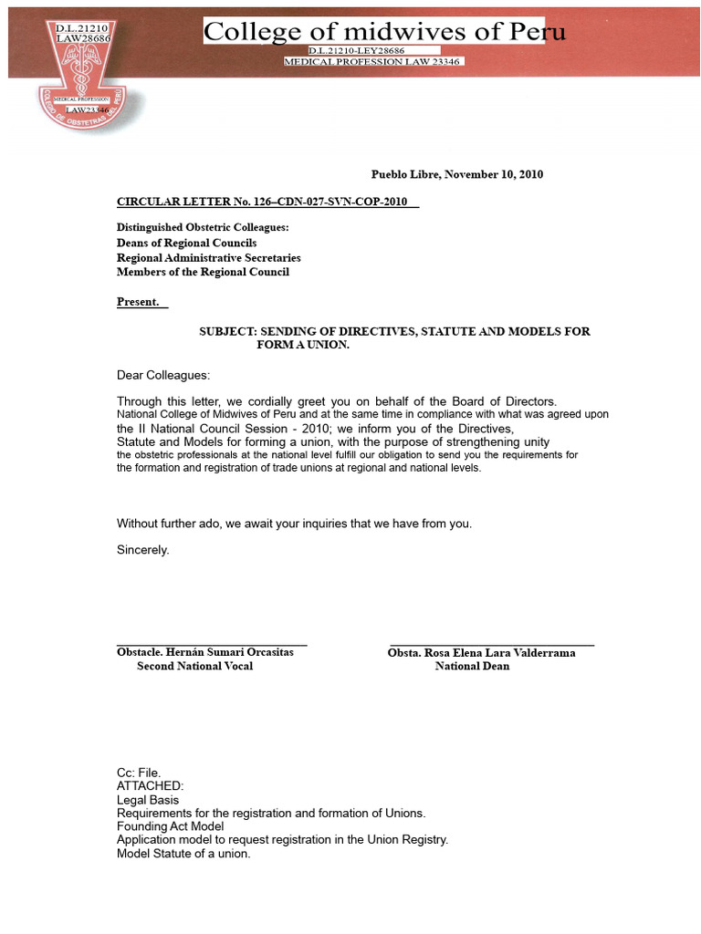 Union Formation Guidelines for Midwives | PDF | Employment | Trade Union