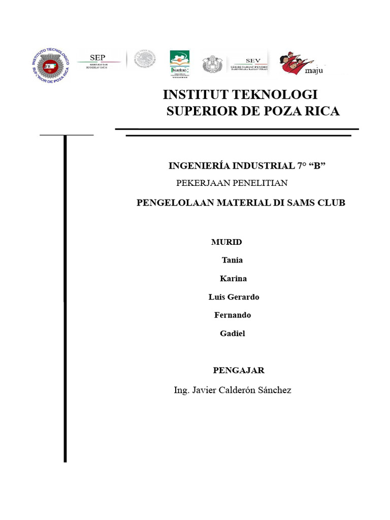 Pengelolaan Material di Sam's Club | PDF
