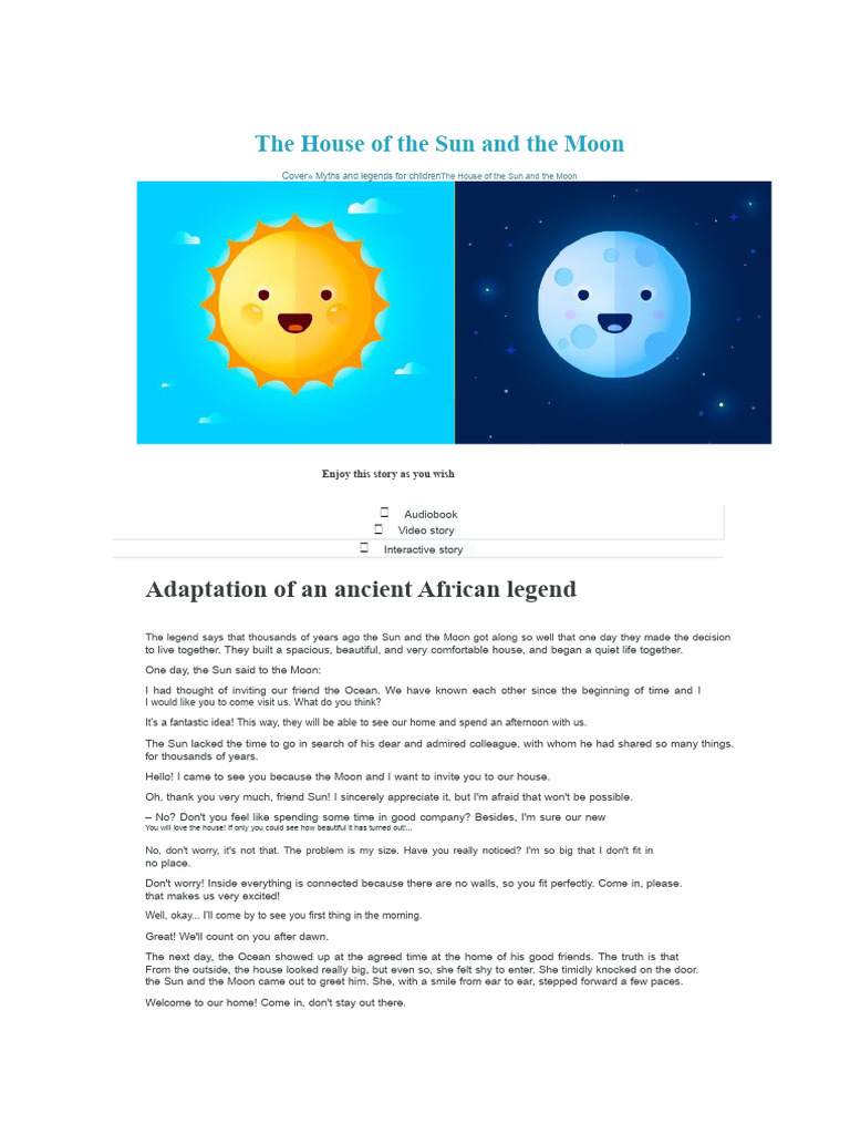 The House of The Sun and The Moon | PDF | Moon | Sky