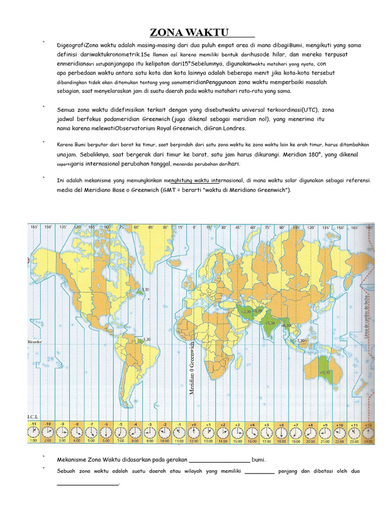 Memahami Zona Waktu dan UTC | PDF