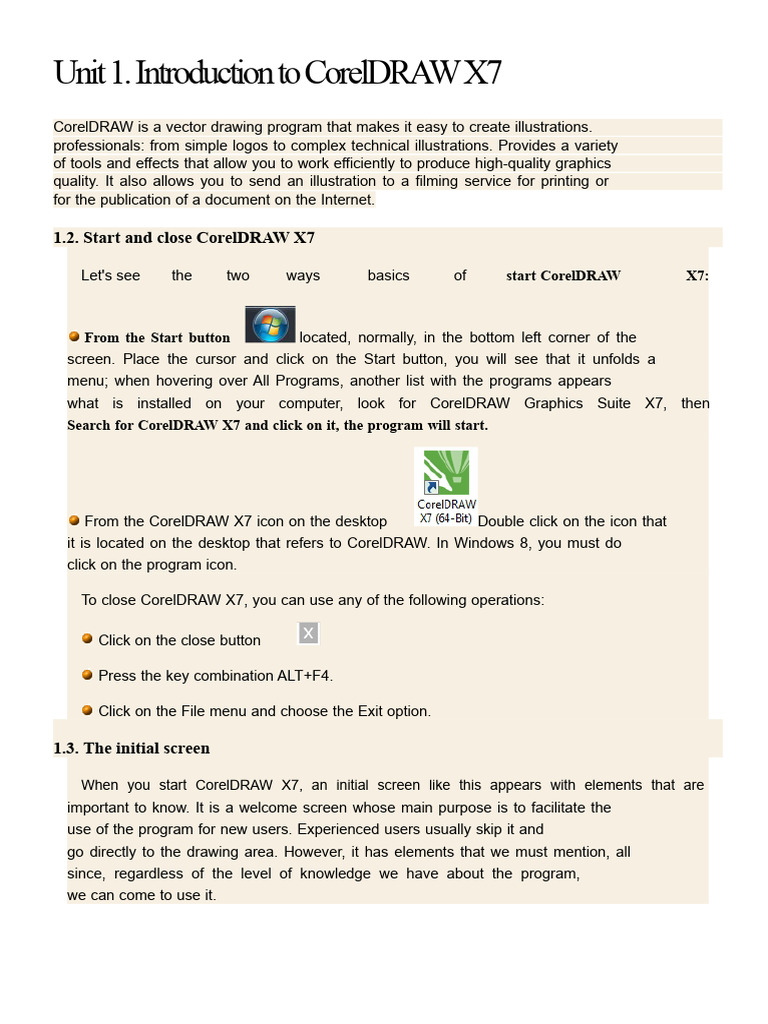 CorelDRAW X7: Beginner's Guide | PDF | Window (Computing) | Menu ...