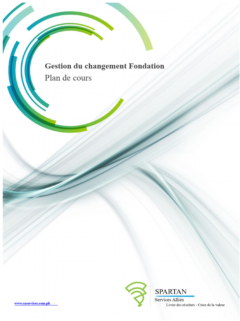 Formation en Gestion du Changement 3 Jours | PDF | Gestion des ...
