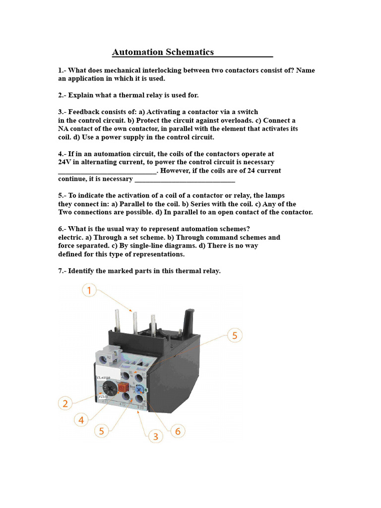 Schemes of Automatisms | PDF | Relay | Switch