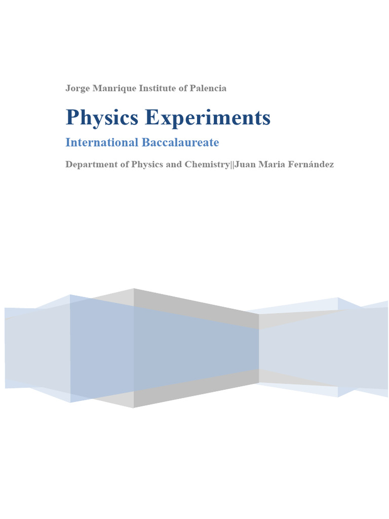 Physics IB Experiments | PDF | Liquids | Heat
