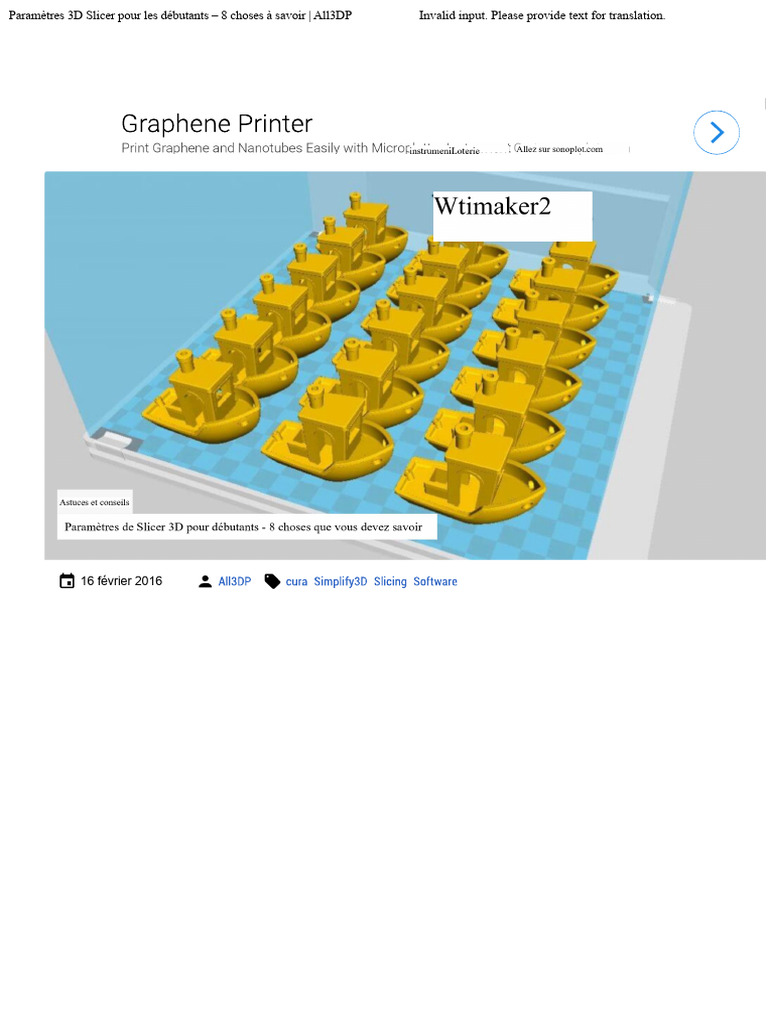 8 Astuces pour Paramètres de Slicer 3D | PDF | Impression 3D ...