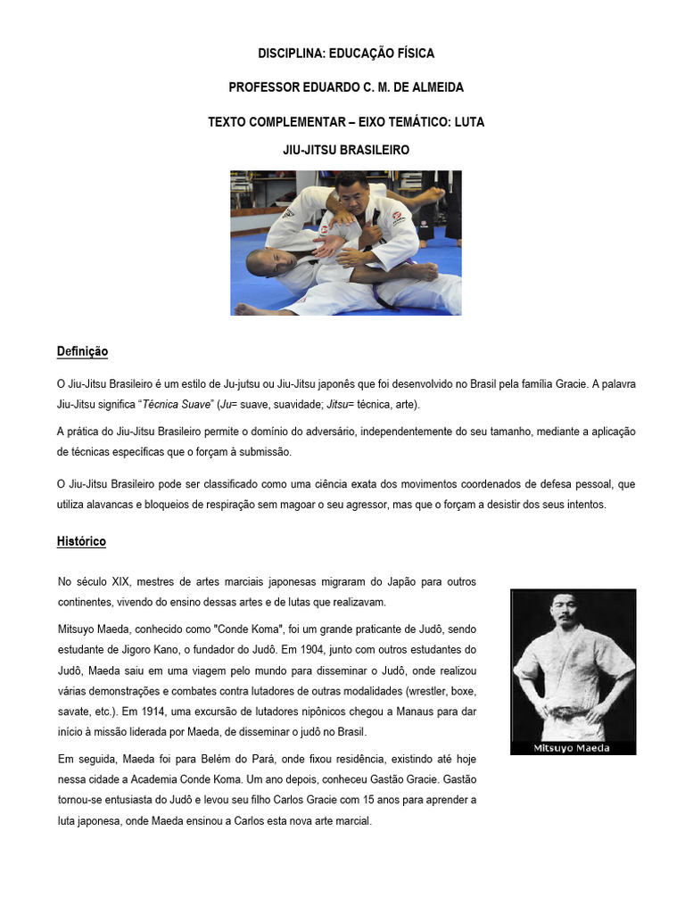 Resumo do Jiu-Jitsu Brasileiro | PDF | Jiu-jitsu | Jiu-jitsu brasileiro