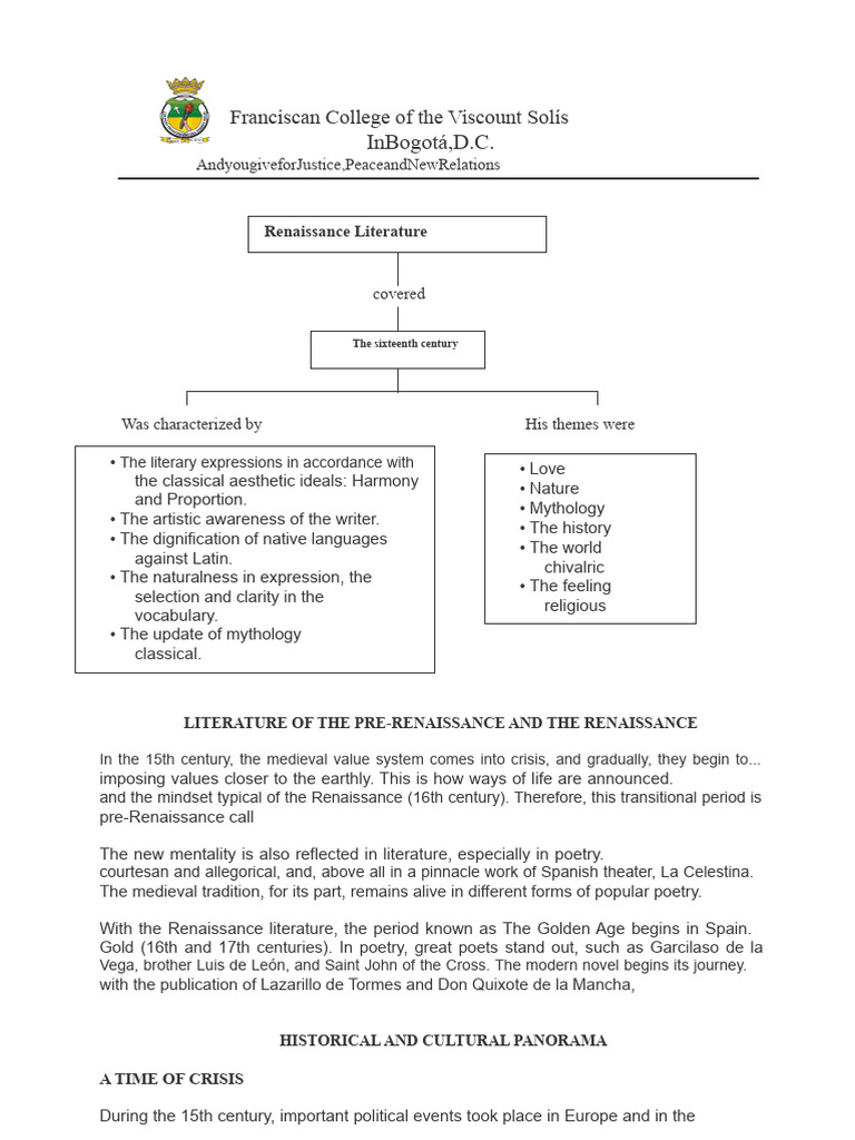 Literature of The Spanish Pre-Renaissance and Renaissance | PDF ...