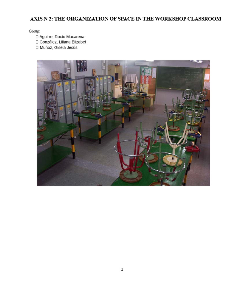 Organization of The Workshop Classroom Space | PDF | Lighting | Classroom