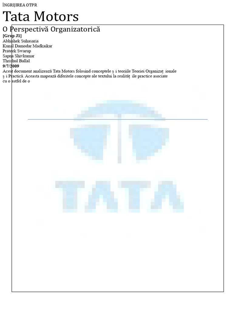 Tata Motors | PDF