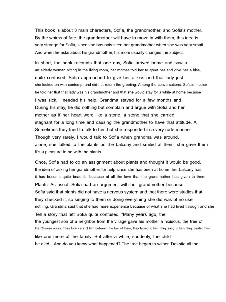 Summary of A Sad Story Not So Sad | PDF