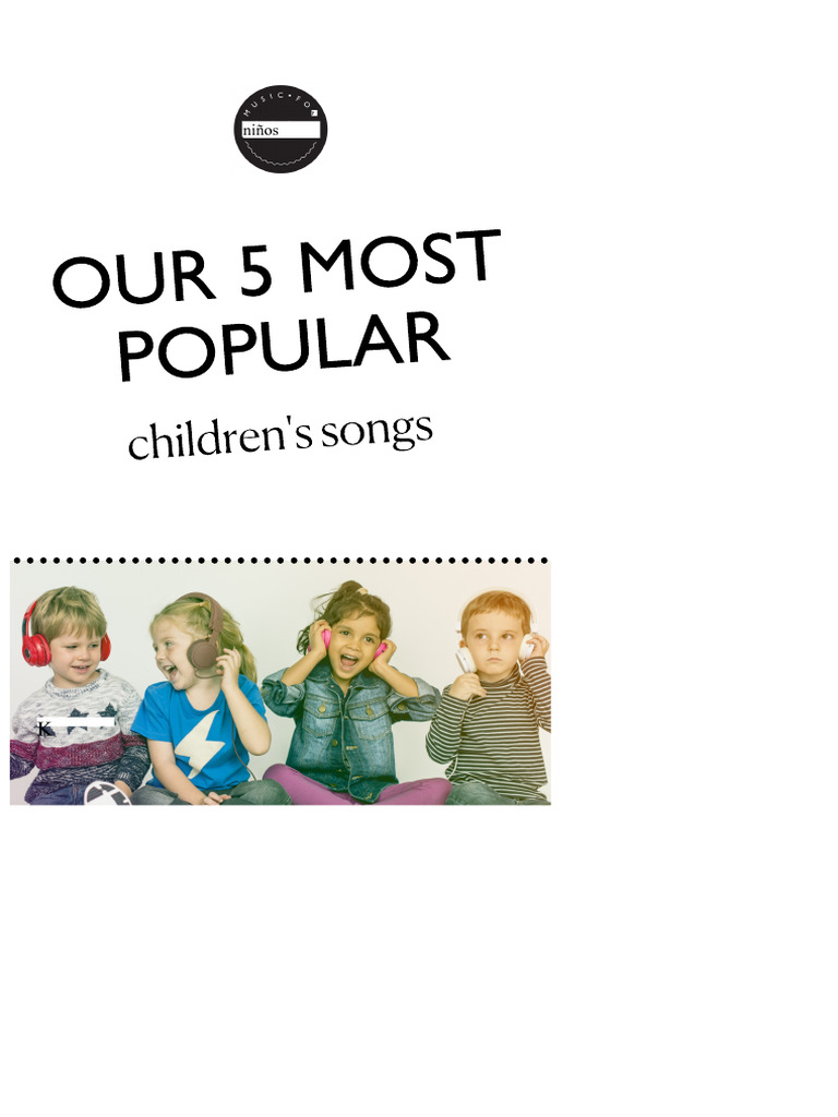 Música para Niños: 5 Canciones Infantiles | PDF | Chocolate | Musicología