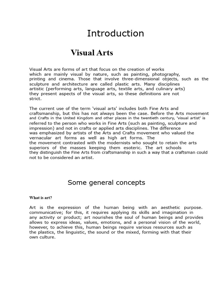 Understanding Visual Arts and Their Forms | PDF | The Arts | Fine Art