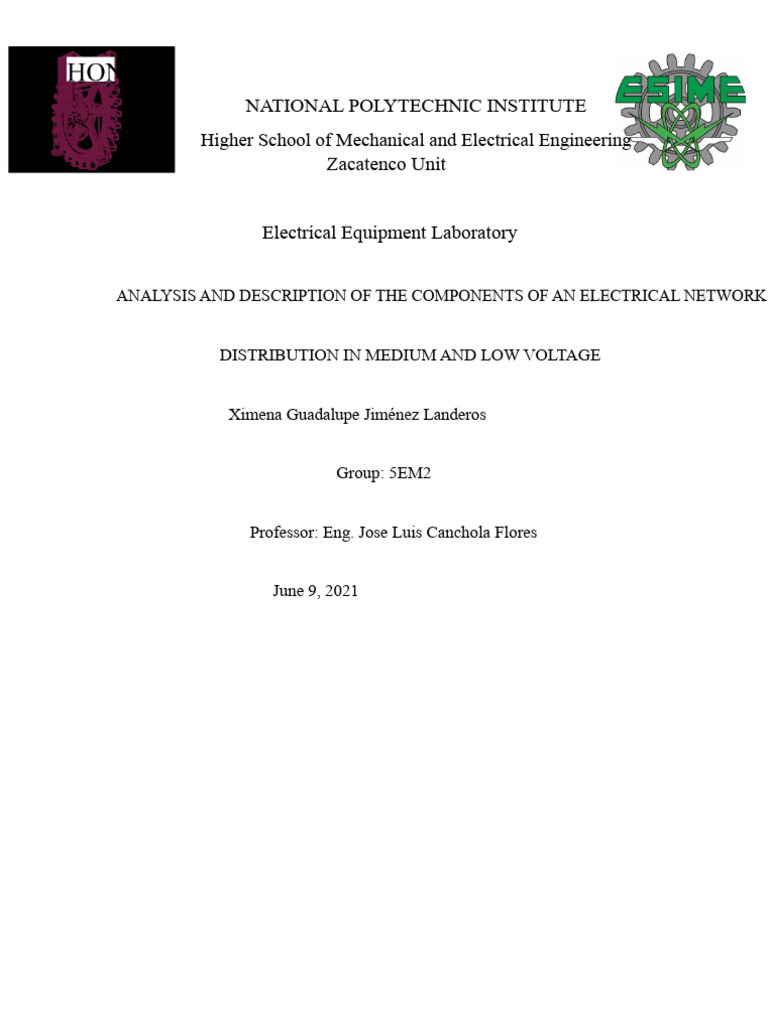 Electrical Network Components Analysis | PDF | Insulator (Electricity ...