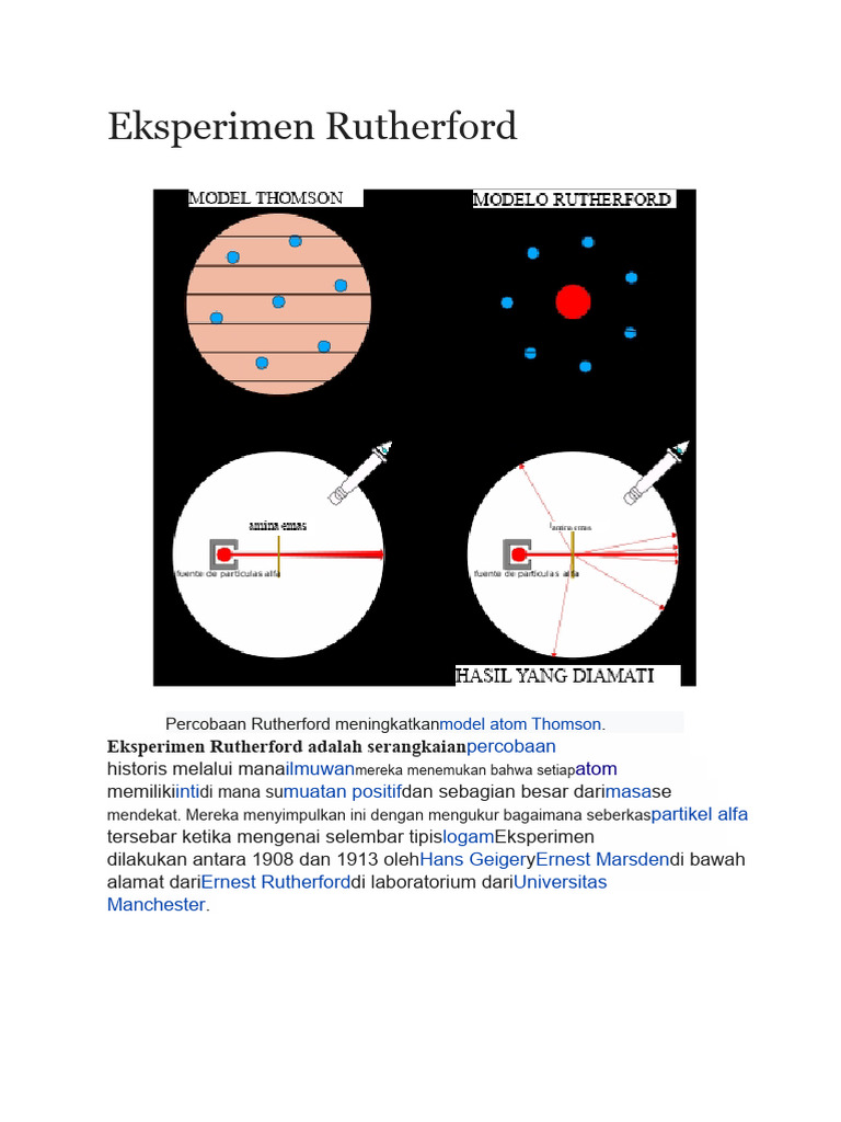 Eksperimen Rutherford | PDF