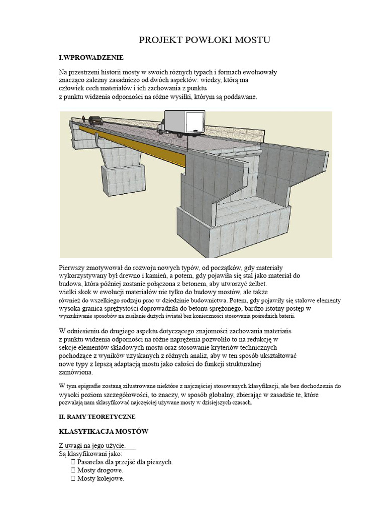 Projekt Mostu Płyty | PDF