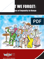 LEST WE FORGET-The Faces of Impunity in Kenya