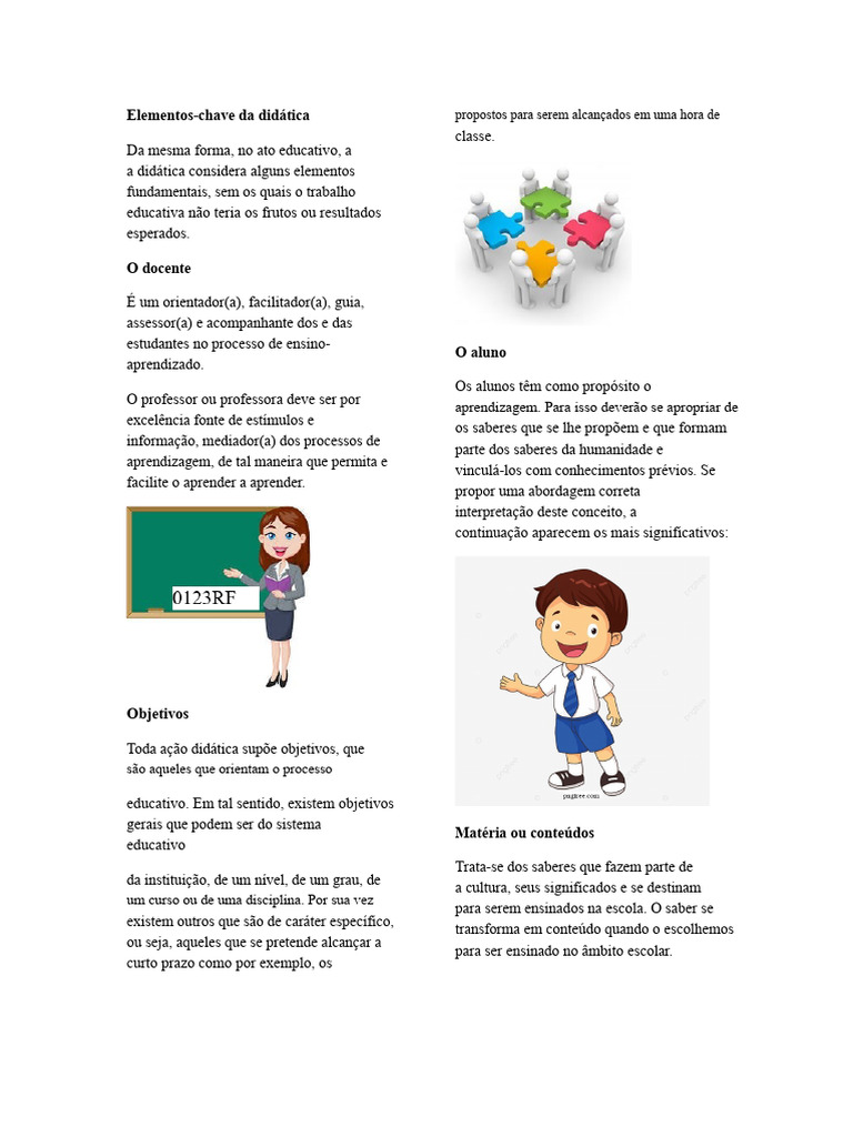 Elementos Essenciais da Didática | PDF | Aprendizado | Science