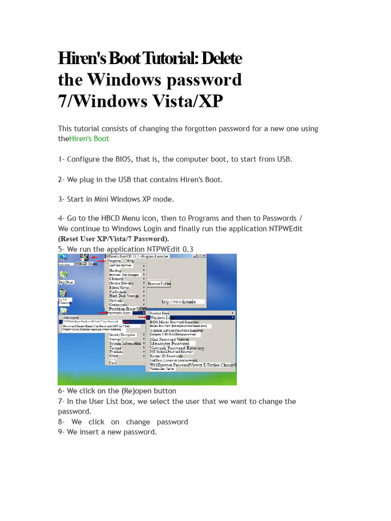 NTPWEdit Password Reset Guide | PDF