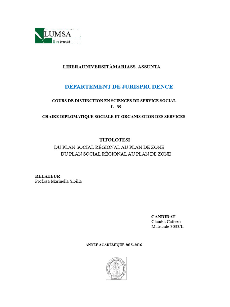 Plan de Zone : Outil de Planification Sociale | PDF | Planification ...