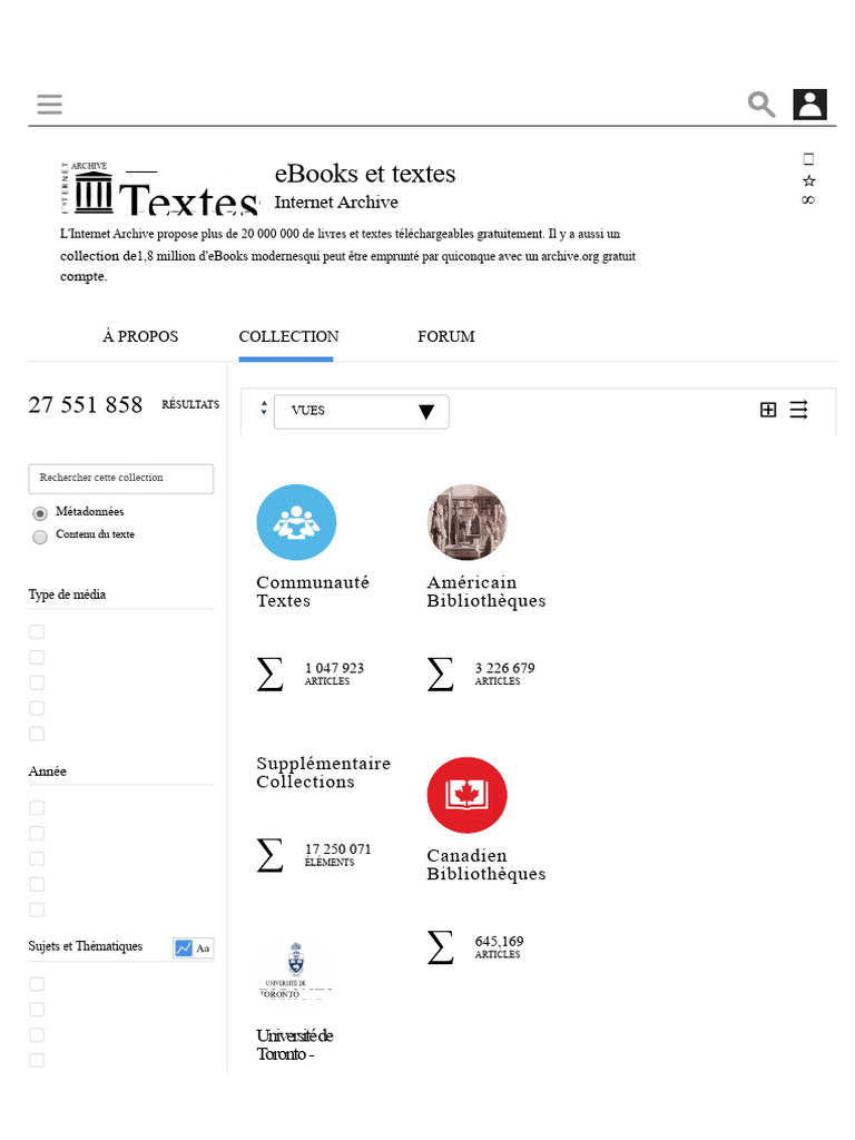 Livres Gratuits sur Internet Archive | PDF | Édition électronique ...