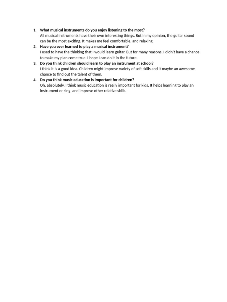 Musical Instrument | PDF