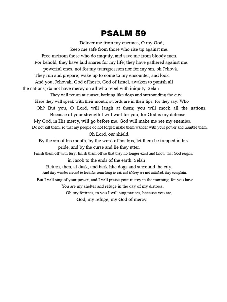 Psalm 59 | PDF