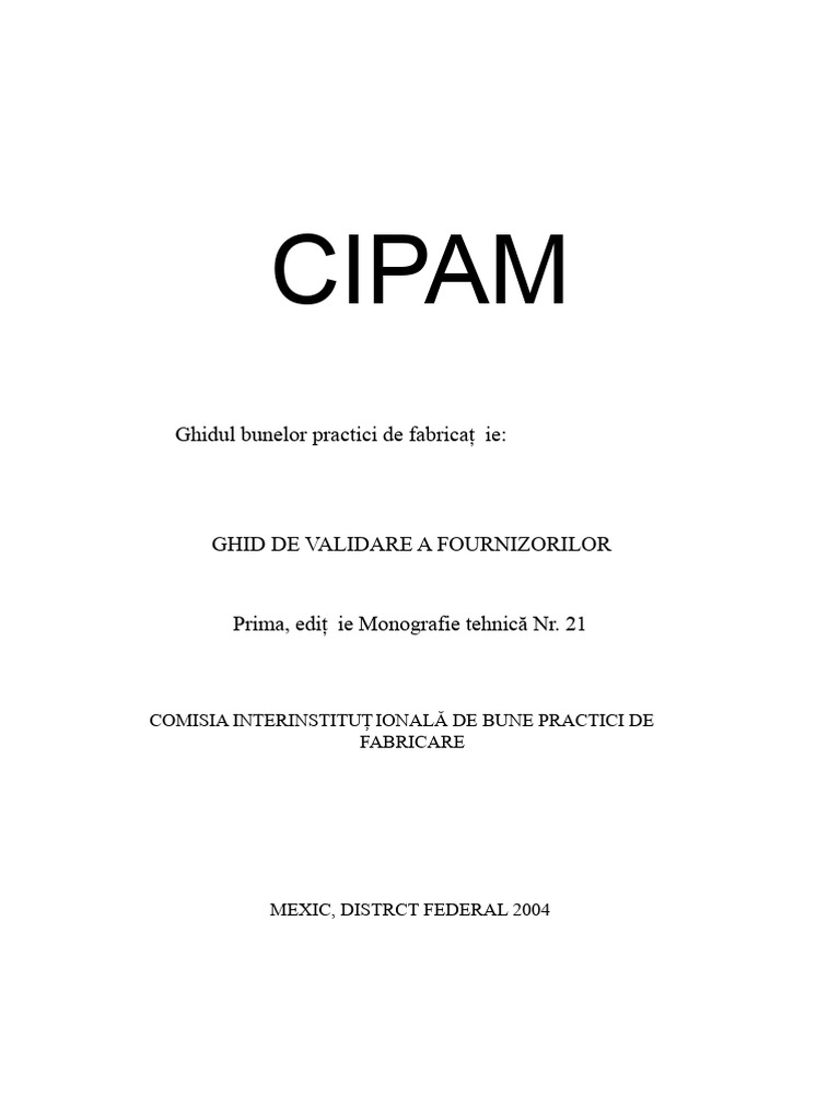 Ghid de Validare A Furnizorilor | PDF