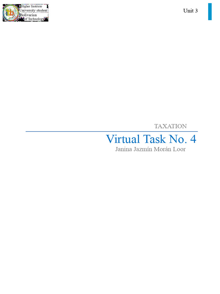 Virtual Task No. 4 | PDF | Taxes | Value Added Tax