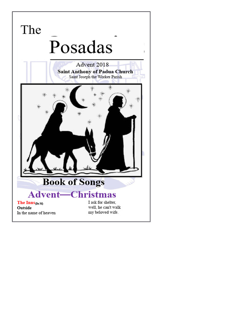 Book Songs Posadas Dec18 | PDF | Saint Joseph | Christmas