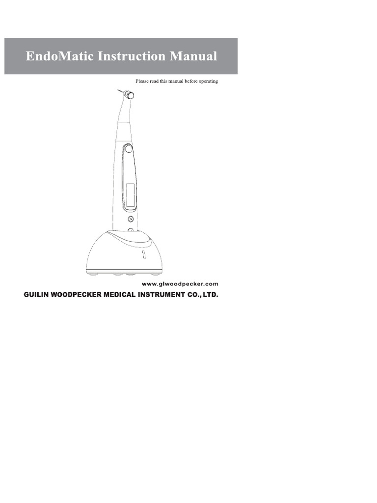 Guida Dell'utente Woodpecker Endomatic | PDF