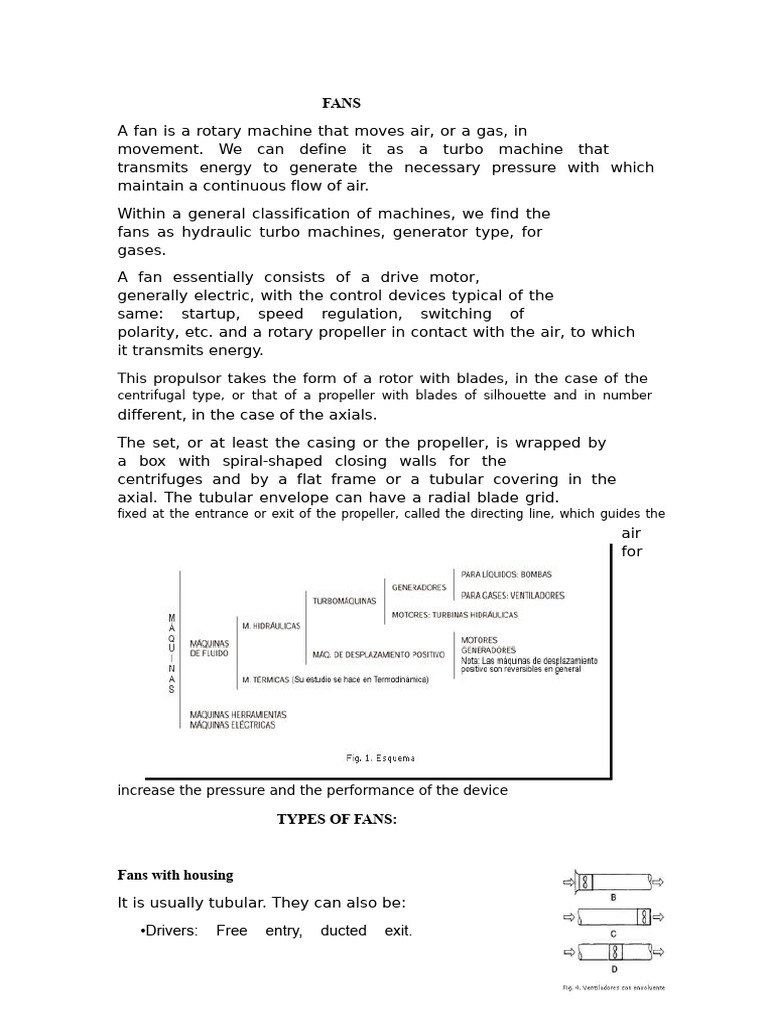 Types and Functions of Fans and Compressors | PDF | Pump | Turbine