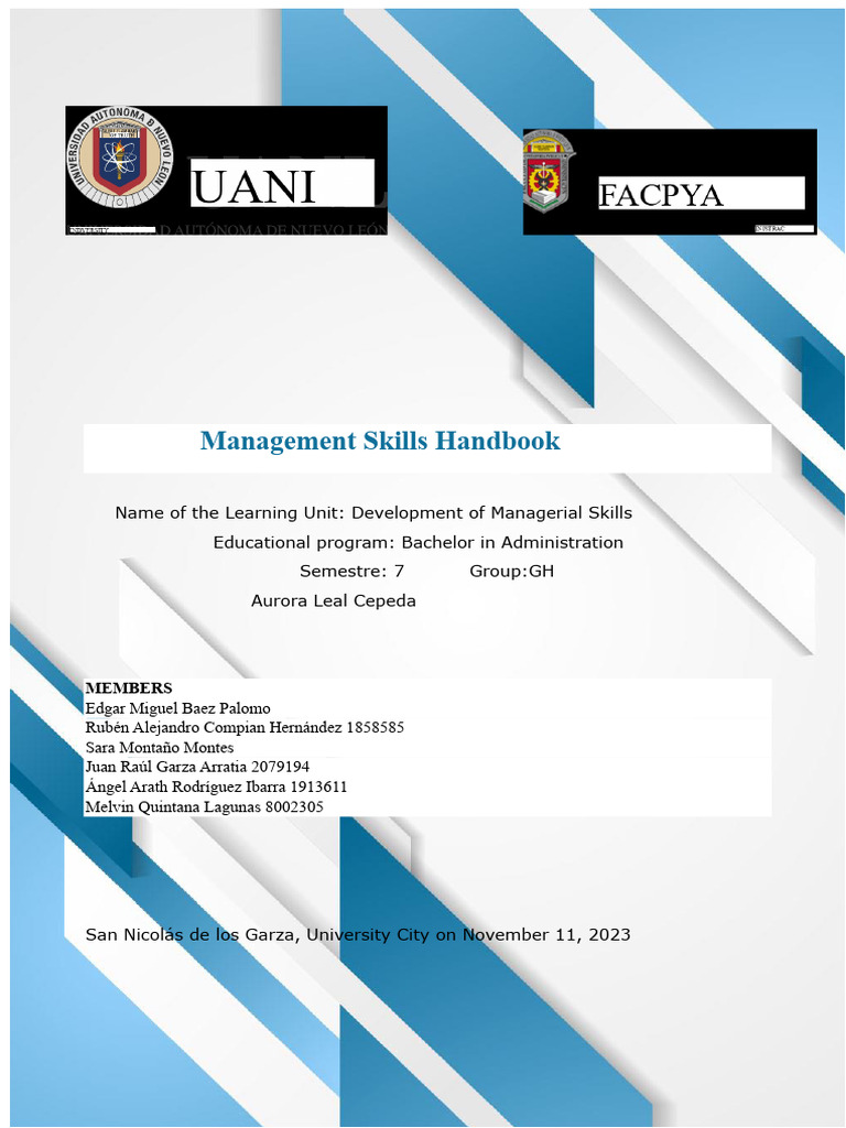 Managerial Skills Development Guide | PDF | Motivational | Motivation