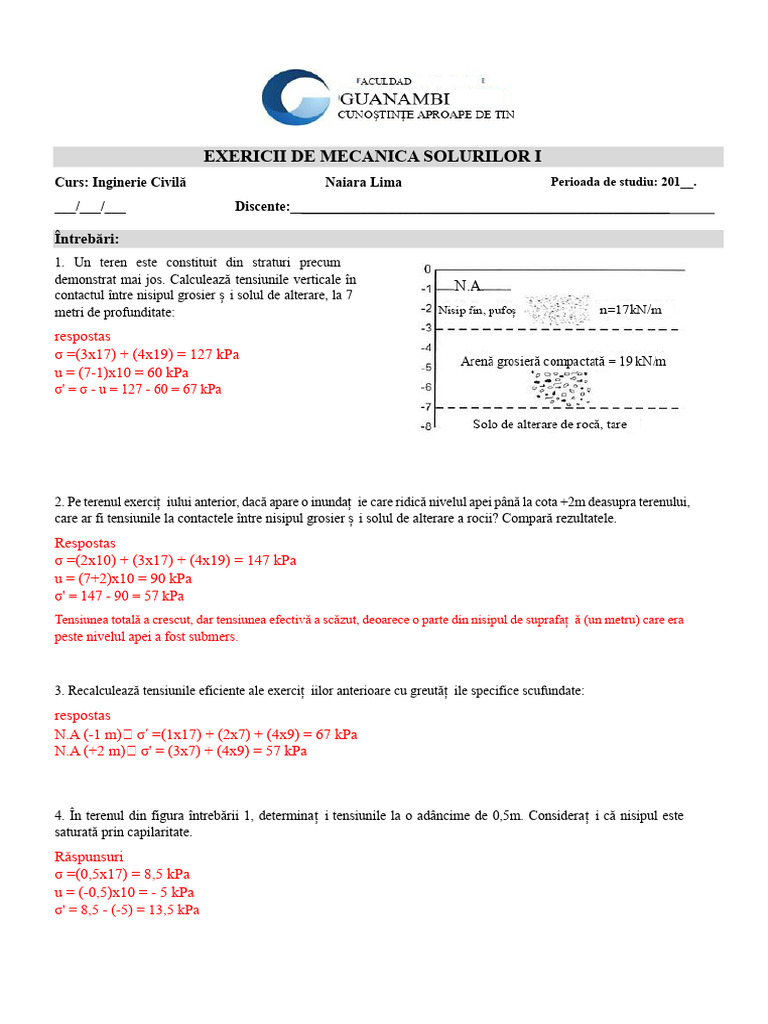 Exerciții Rezolvate - Soluri I | PDF