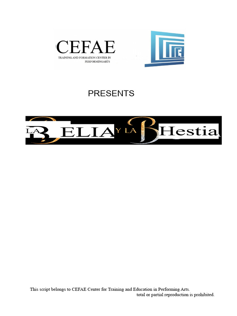 Beauty and the Beast Script Overview | PDF