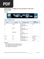 Basic Router Configuration Review 14.3.5 | PDF | I Pv6 | Router (Computing)