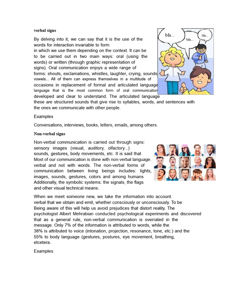 Understanding Verbal Signs | PDF | Nonverbal Communication | Communication