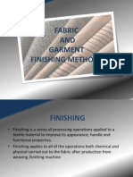 Fabric and Garment Finishing Methods