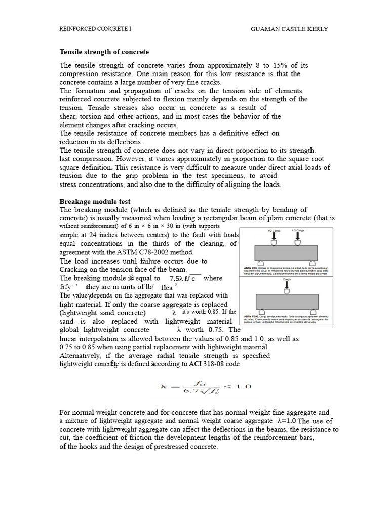 Concrete Tensile Strength | PDF | Strength Of Materials | Fracture
