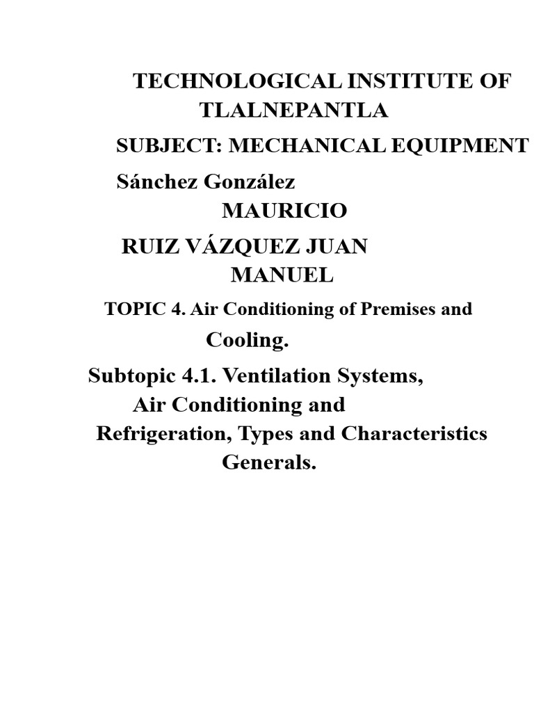 Air Conditioning Systems Overview | PDF | Air Conditioning ...