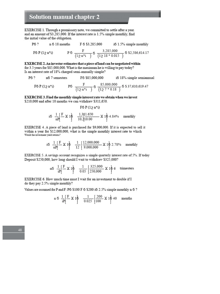 Solution Manual Chapter 2: EXERCISE 2. An Investor Estimates That A ...