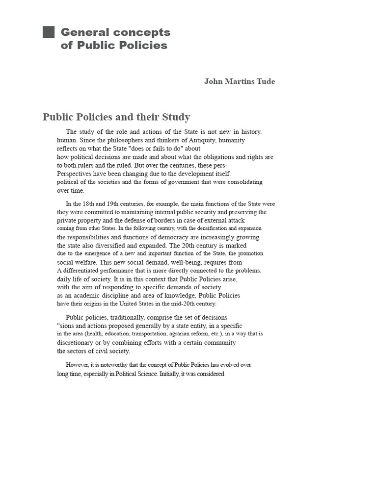 Understanding Public Policies Concepts | PDF | Policy | Rationality