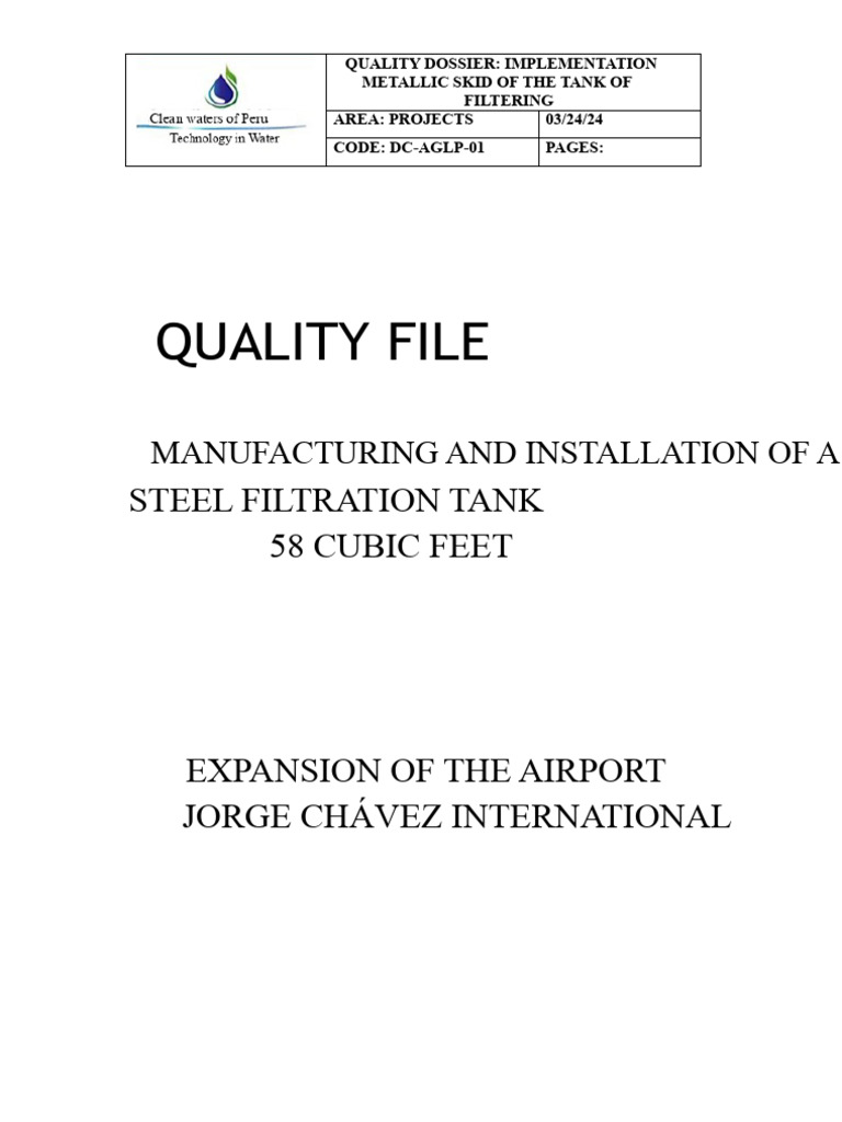 Quality Dossier | PDF | Quality Assurance | Filtration