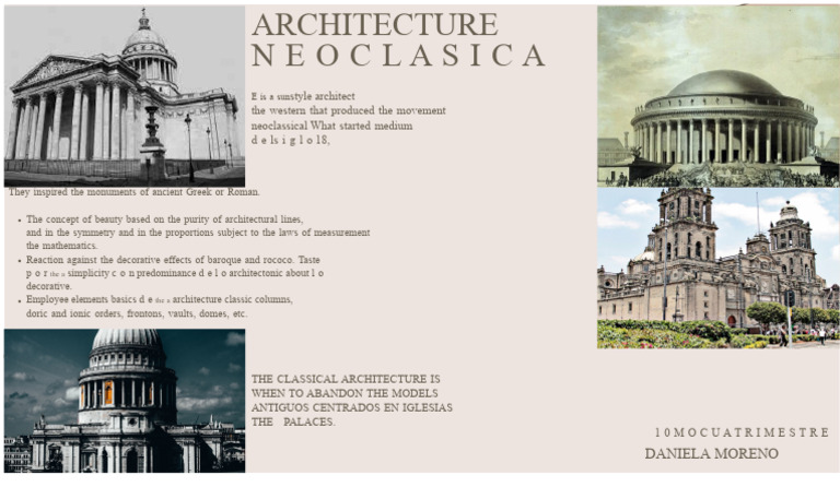 Neoclassical Architecture Overview | PDF